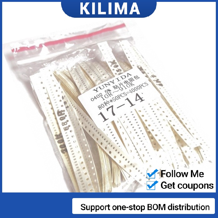 Smd Resistor Set Kit Assorted Kit Ohm M Ohm Pcs