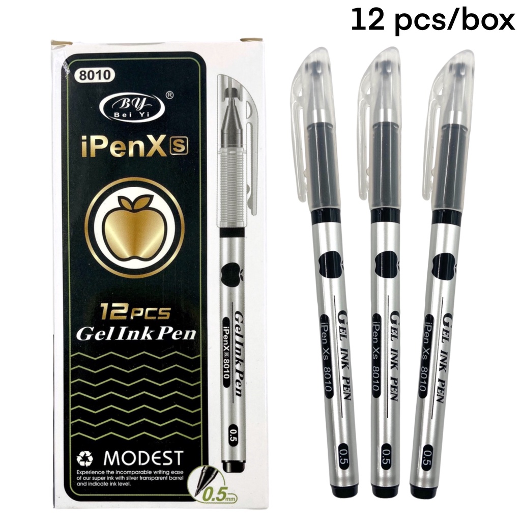 XP 756 12 Pcs IPen7s Gelpen Set Ballpen 0 5 Mm Black Gel Ink Ball Pen