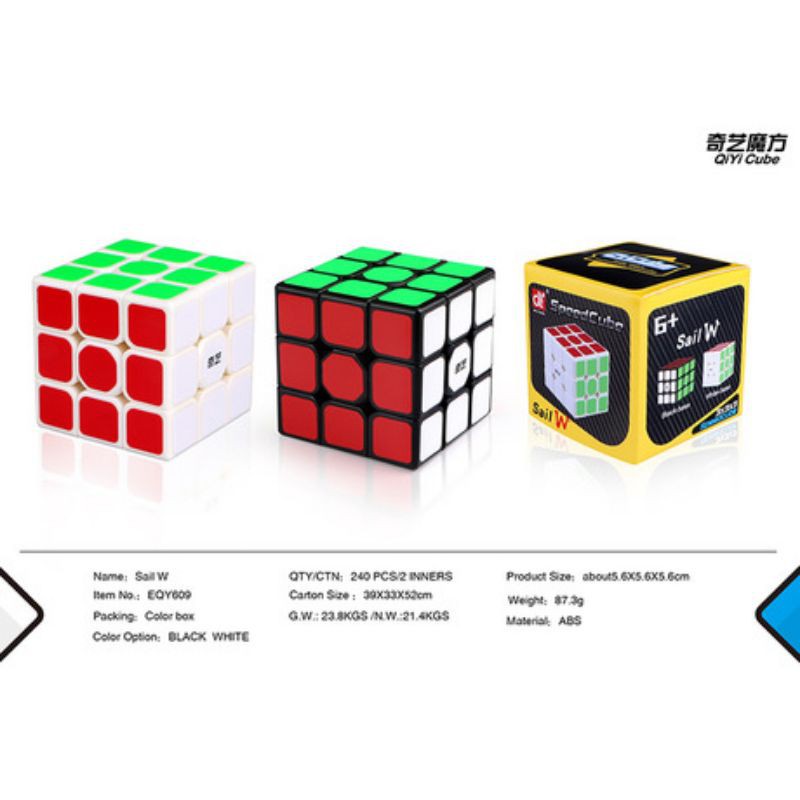 Rubik Qiyi Super Warrior W Speed Cube Fast Rotation Smooth Stickerless