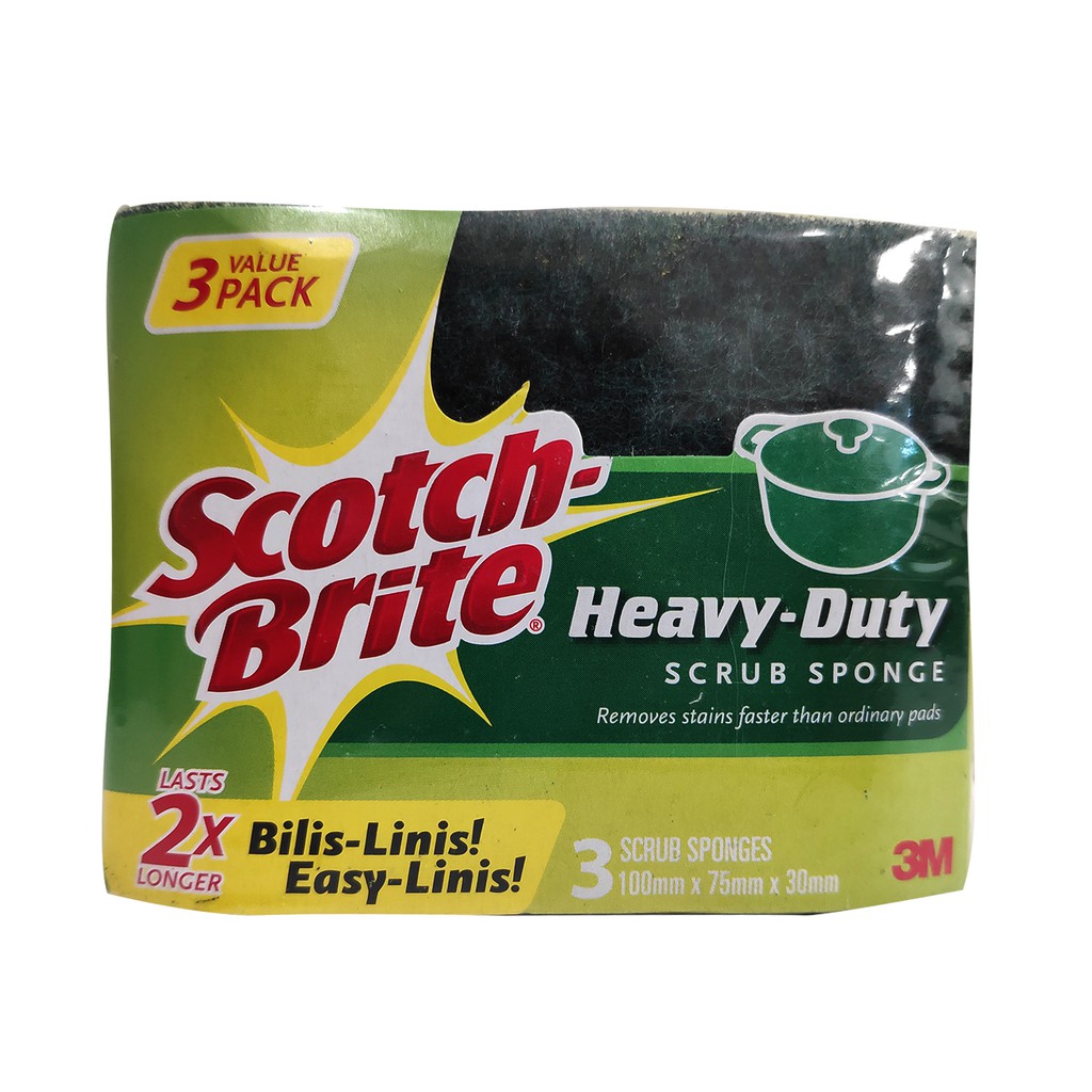 Scotch Brite Heavy Duty Scrub Sponge Value Pack Shopee Philippines