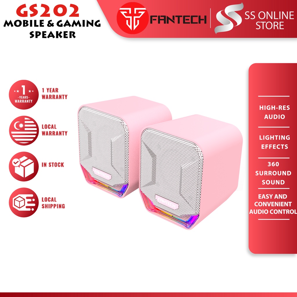 FANTECH GS202 SONAR Sakura Edition Gaming Speaker PC Gaming Usb Speaker