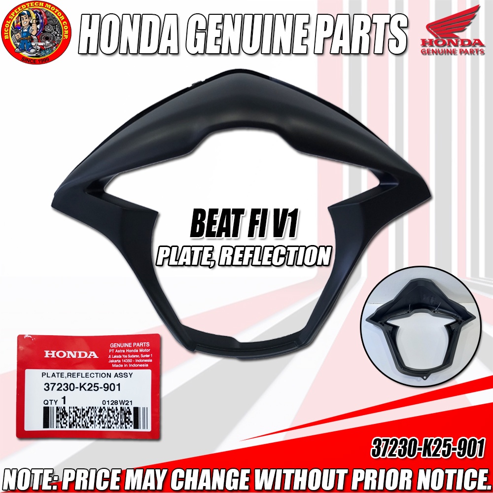 BEAT FI V1 PLATE REFLECTION HPI Genuine 37230 K25 901 Shopee