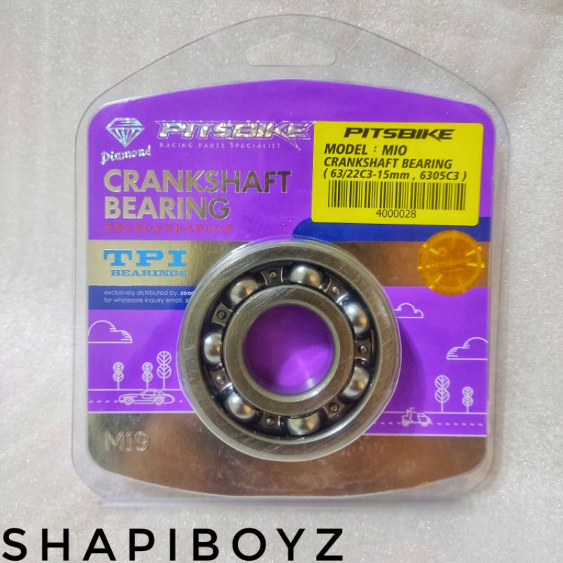 Pitsbike Crankshaft Bearing Nmax Aerox Mio Raider Sniper Xrm