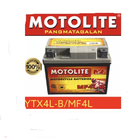 Motolite Maintenance Free Motorcycle Battery MF4L B MF2 5L MF5L B