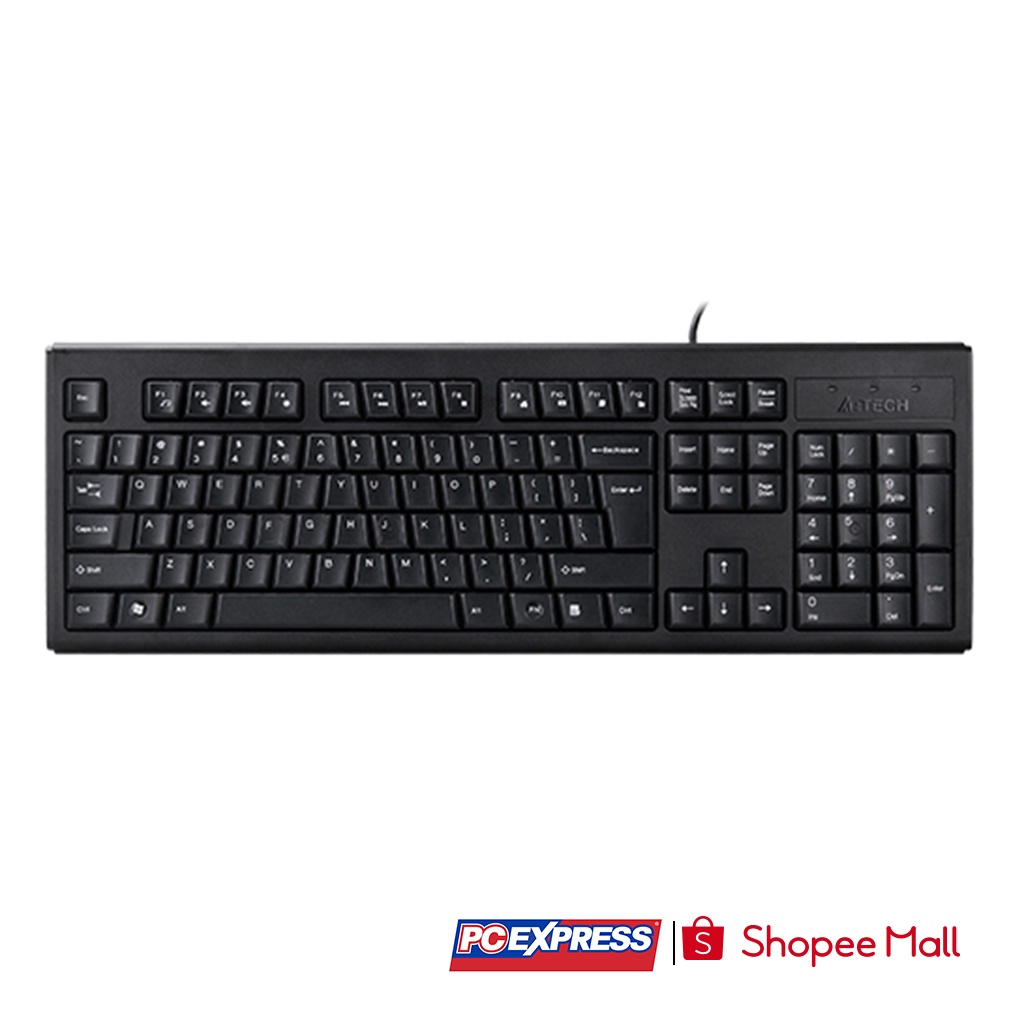 A Tech Krs Usb A Shape Comfort Black Keyboard Shopee Philippines