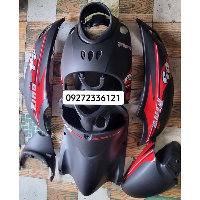 Fino Matte Black Ps Fairings Set Shopee Philippines