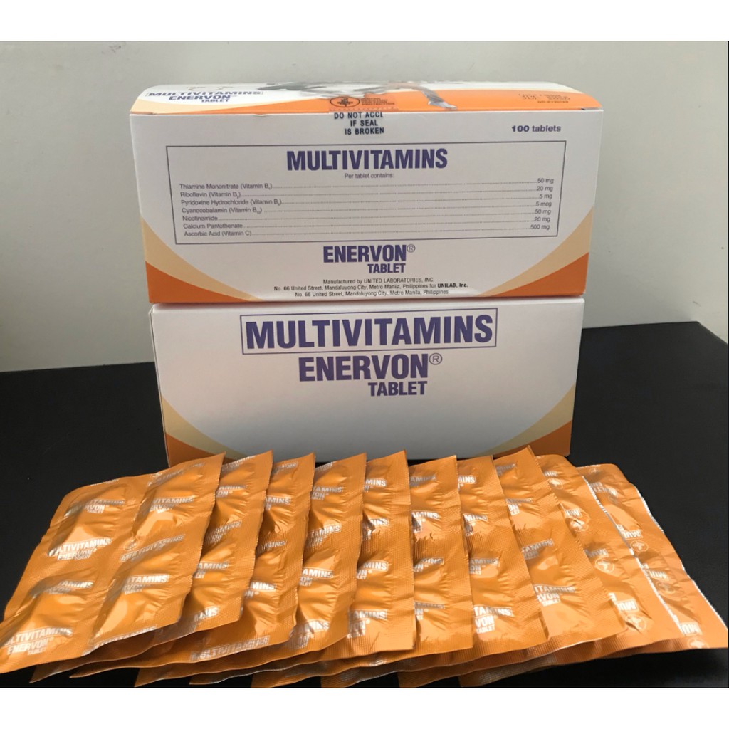 Enervon Multivitamins Tablets July Expiry Sale Shopee