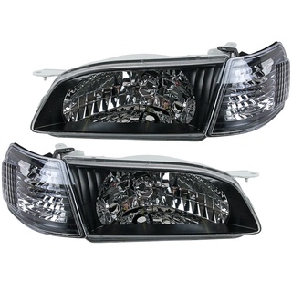 Crystal Black Headlight Corner Light Lamp For Toyota Corolla AE110