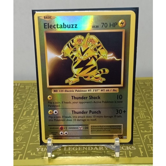 Pokemon Tcg Grade A Electabuzz Common Reverse Holo En Version