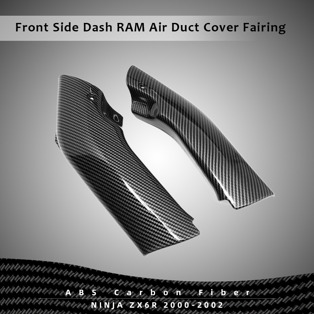 For NINJA ZX6R 2000 2002 Carbon ABS Fiber Carbon Fibre Pattern Front