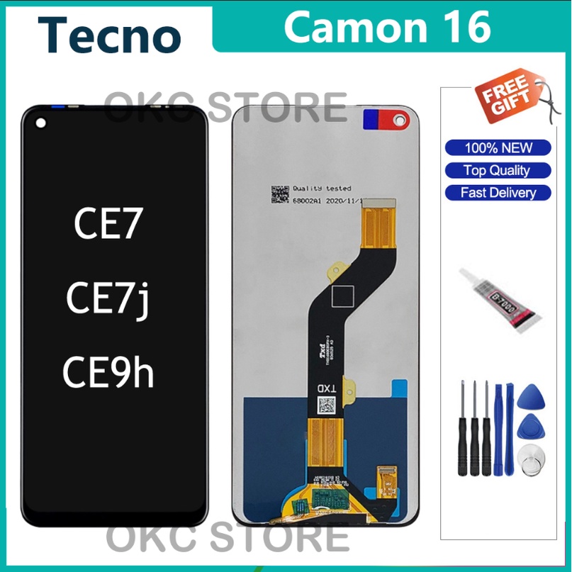 Original Tecno Camon Lcd Display Touch Screen Digitizer Full Set