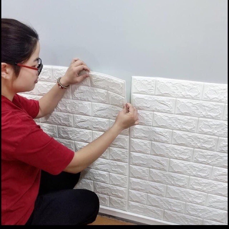 Big Size X Cm Wall Stickers Pe Foam D Wallpaper Brick Diy