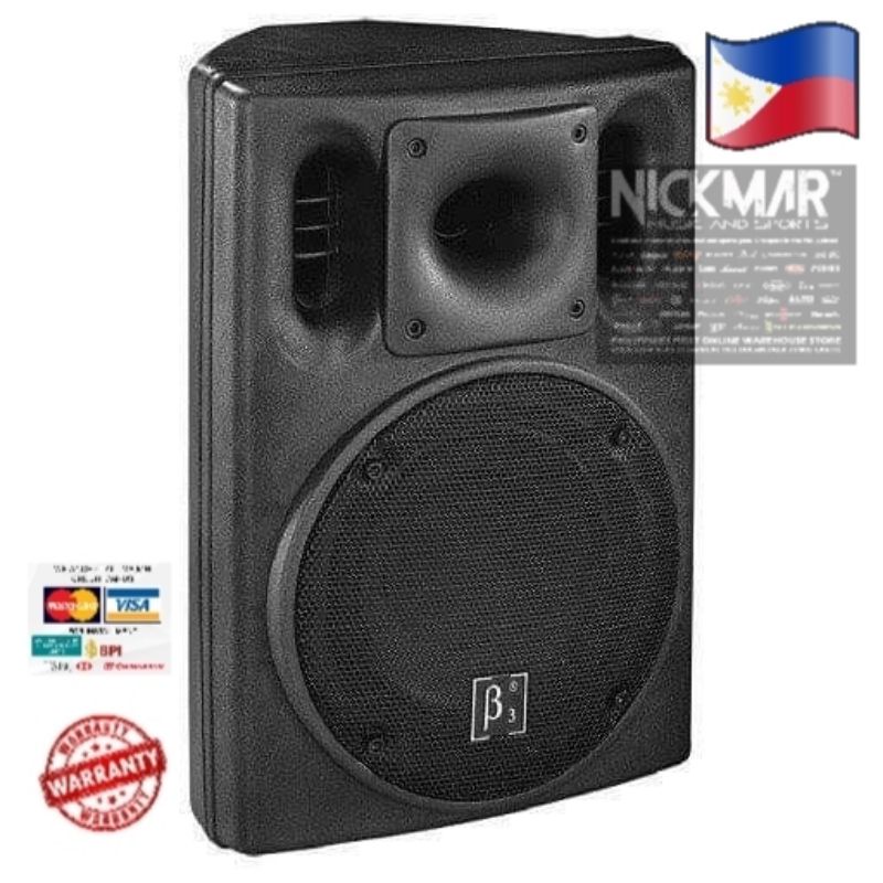 Beta Three U Way Full Range Passive Loud Speaker Shopee Philippines