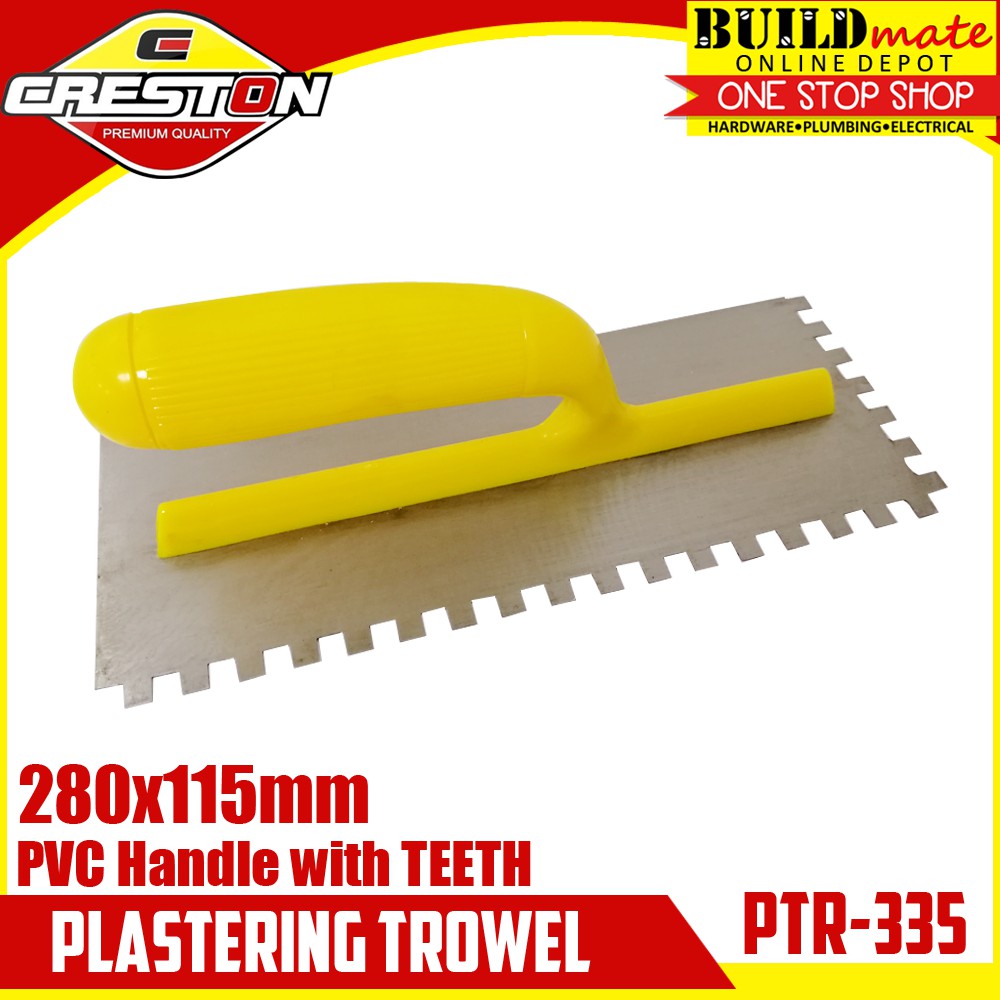 Creston Pvc Handle Plastering Trowel With Teeth Ptr Shopee