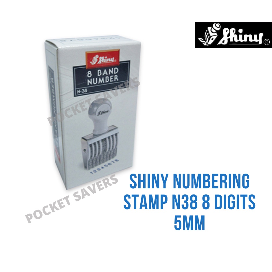 SHINY 8 Band Number Stamp N 38 Manual Durable 38 Mm X 5 Mm Shopee