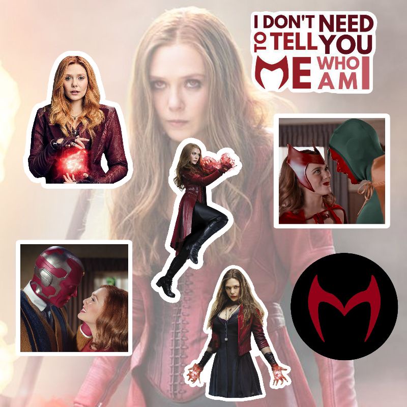 Scarlet Witch Stickers Wandavision Wanda Maximoff Avengers Multiverse