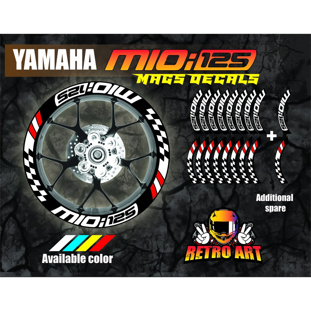 YAMAHA Mio 125 I Mags Decals Shopee Philippines