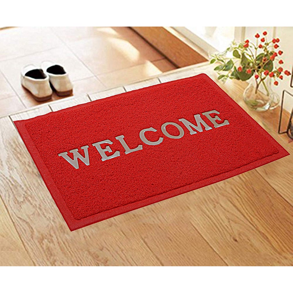 Entrance Welcome Door PVC Mat Rubberize 58cm Lenght X 38cm Width Heavy