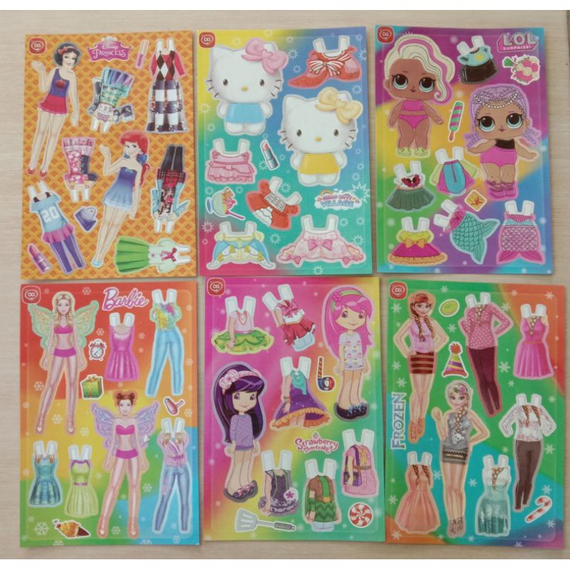 Bk Toys Paper Doll BARBIE BP Disassemble Install Toy Clothes