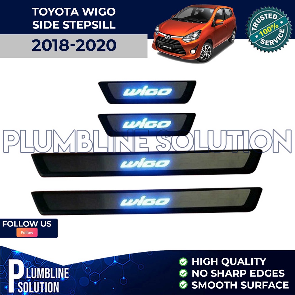 Side Step Sill For Toyota Wigo 2014 2023 With And Without LED High