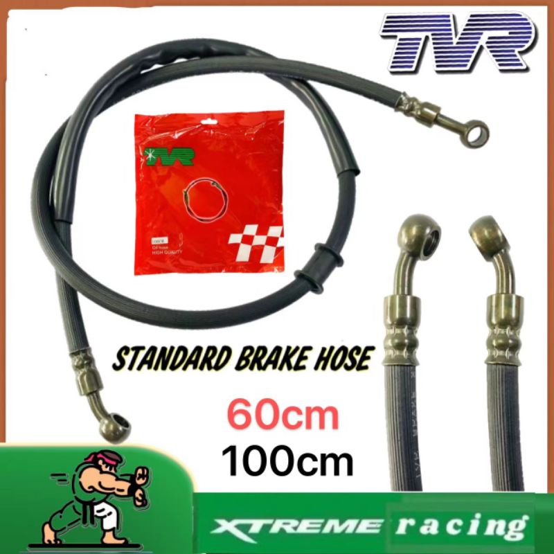 BRAKE HOSE TVR 60cm REAR 100cm FRONT FOR UNIVERSAL MOTORCYCLE AEROX MIO