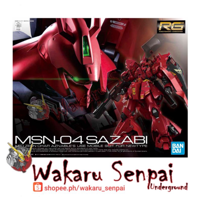 RG 1 144 MSN 04 Sazabi Shopee Philippines