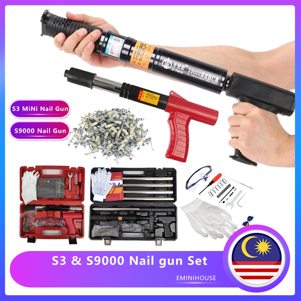 Manual Steel Nails Gun Ceiling Artifact Tufting Gun Rivet Tool Concrete