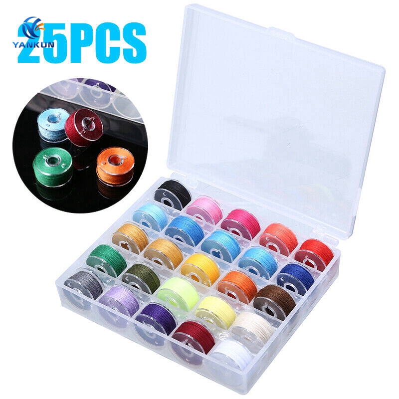 Pcs Sewing Thread Set With Plastic Bobbins Sewing Machine Spools No