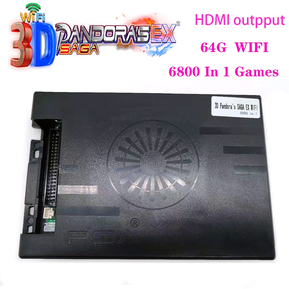 2022 NEW Arcade Pandora 3D Saga EX Box 14 5200 6800 8000 In 1 WIFI