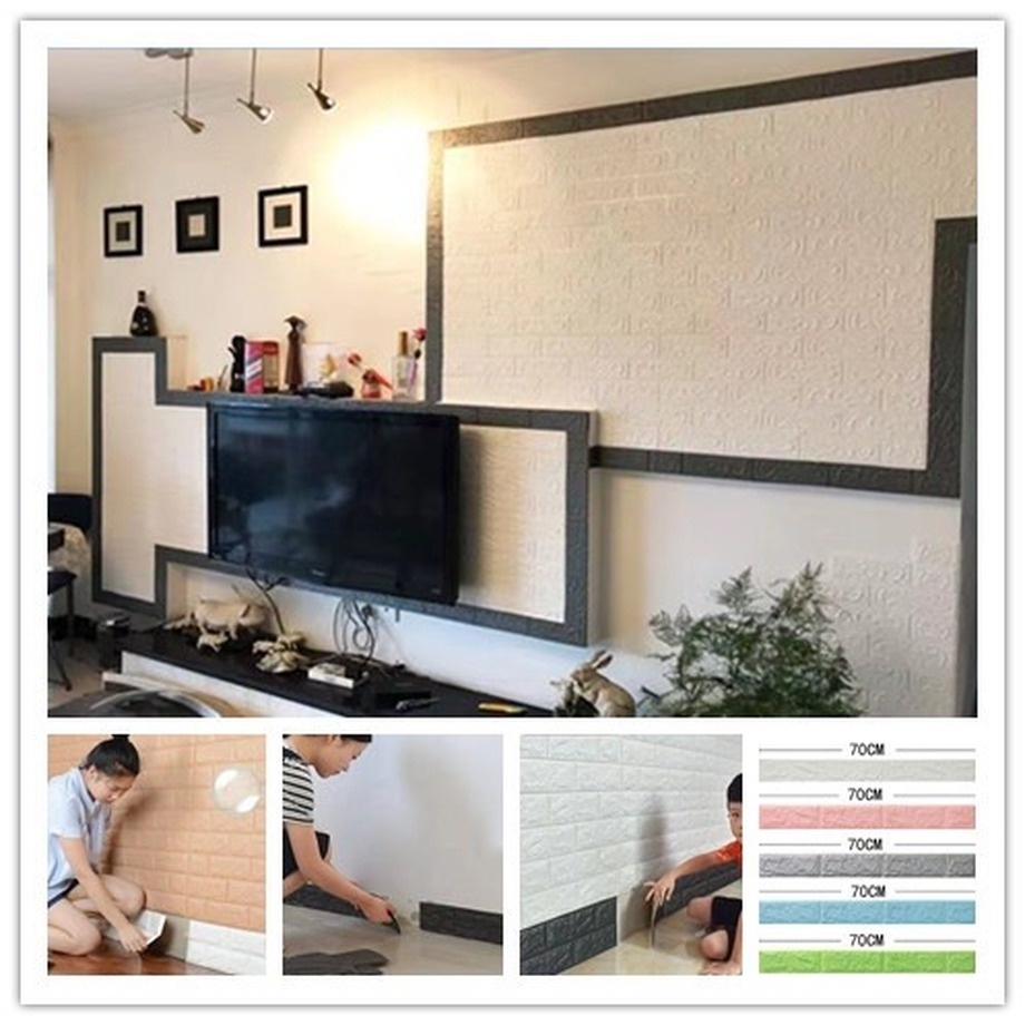 Skirting Waist Line Sticker Foam Embossed Corner Line Waterproof Wall