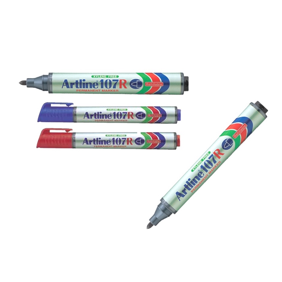 Artline R Permanent Marker Refillable Mm Blue And Red Ink