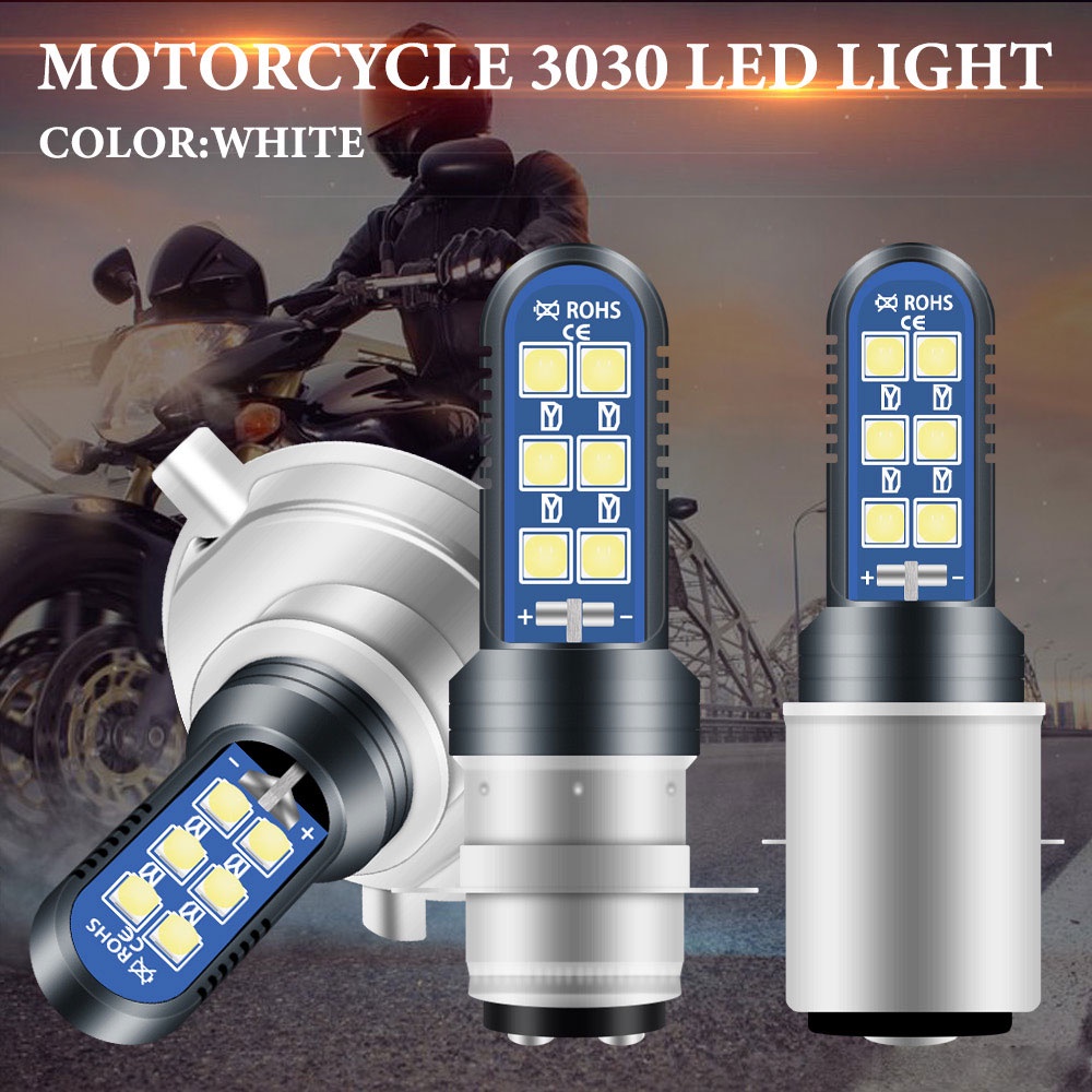 Pcs Motorcycle Headlight P D H Ba D Hi Lo Beam Led Moto Motor