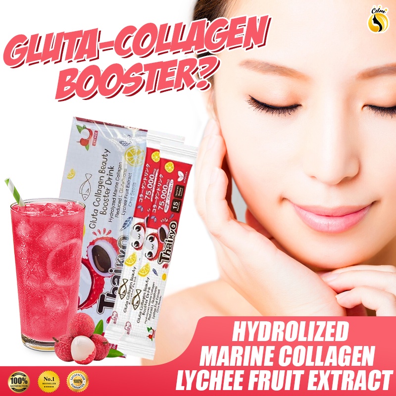 Aishi Japan Thaikyo Lychee Gluta Collagen Beauty Booster Drink 15