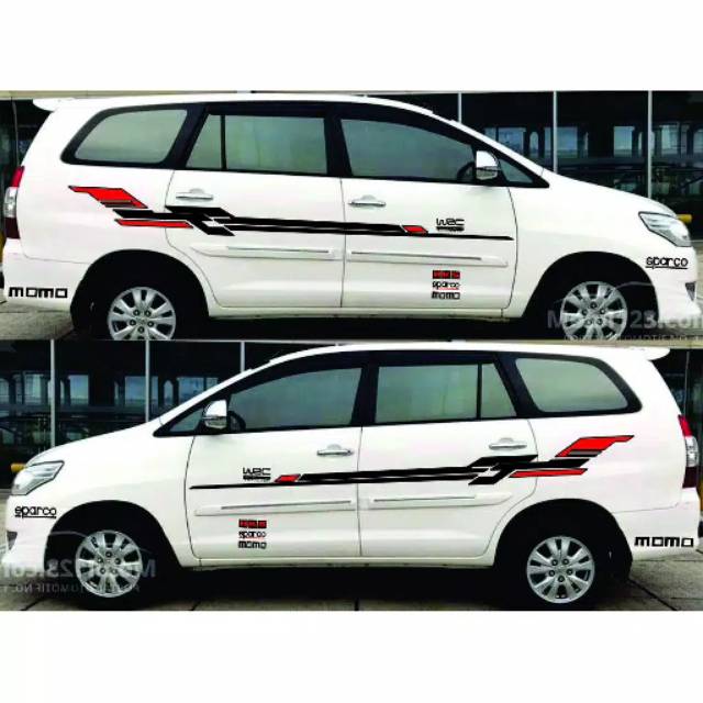 Toyota Innova Car Sticker Cutting Sticker List Car Body Toyota Innova