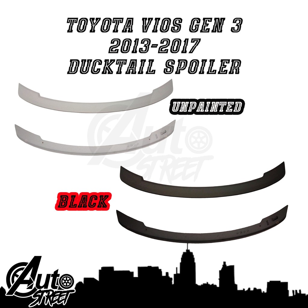 Toyota Vios Gen Ducktail Spoiler Version Shopee Philippines