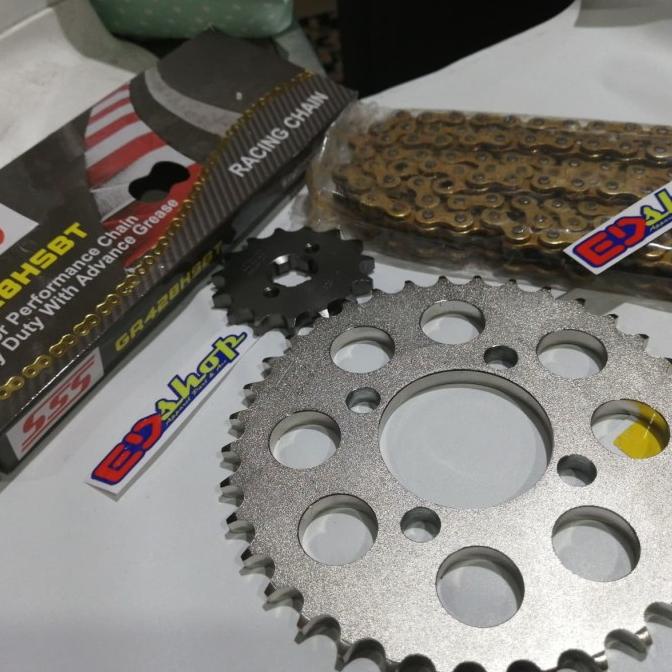 Gear Set 428 Sss Chain Hsbt Rx King Jupiter Ojmx Mx Vega Gear Tebel