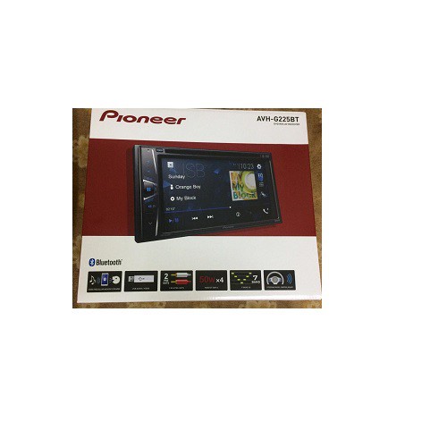 Pioneer AVH G225BT In Dash Double DIN DVD Multimedia AV Receiver With 6