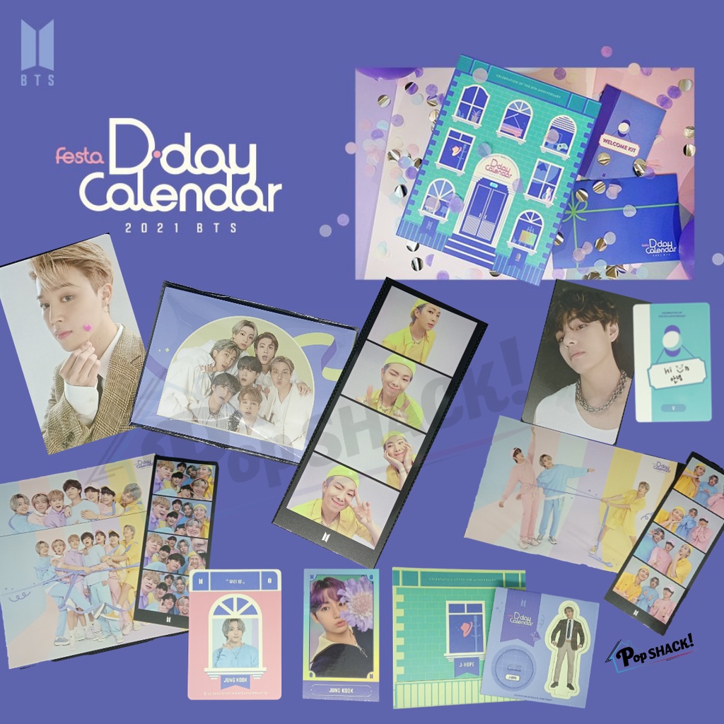 BTS Festa D Day Calendar OFFICIAL TINGI By Member Individual