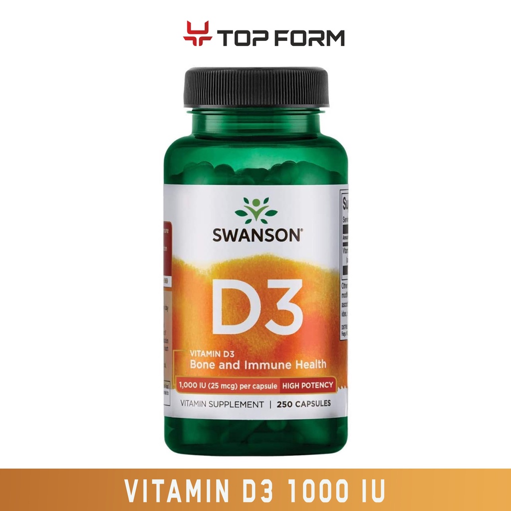 Swanson Higher Potency Vitamin D Iu Mcg Capsules