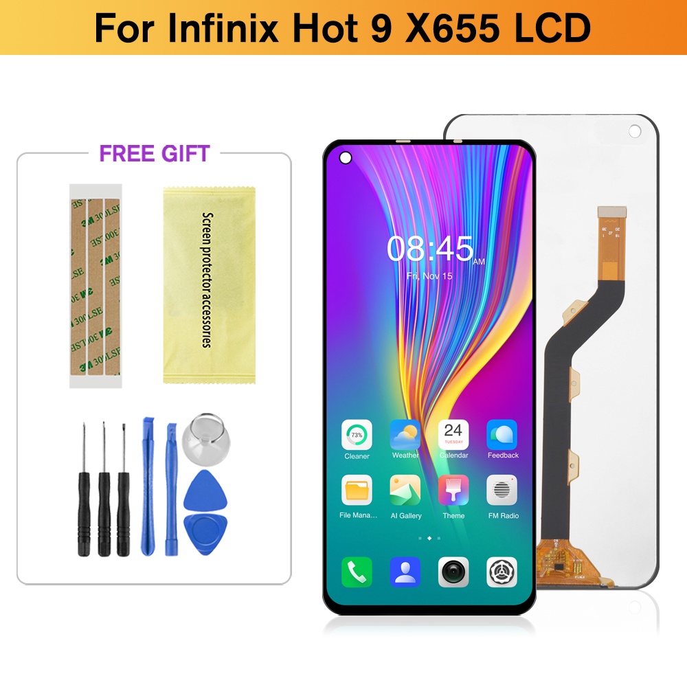 Original For Infinix Hot 9 X655 LCD Display X655C X655D With Touch