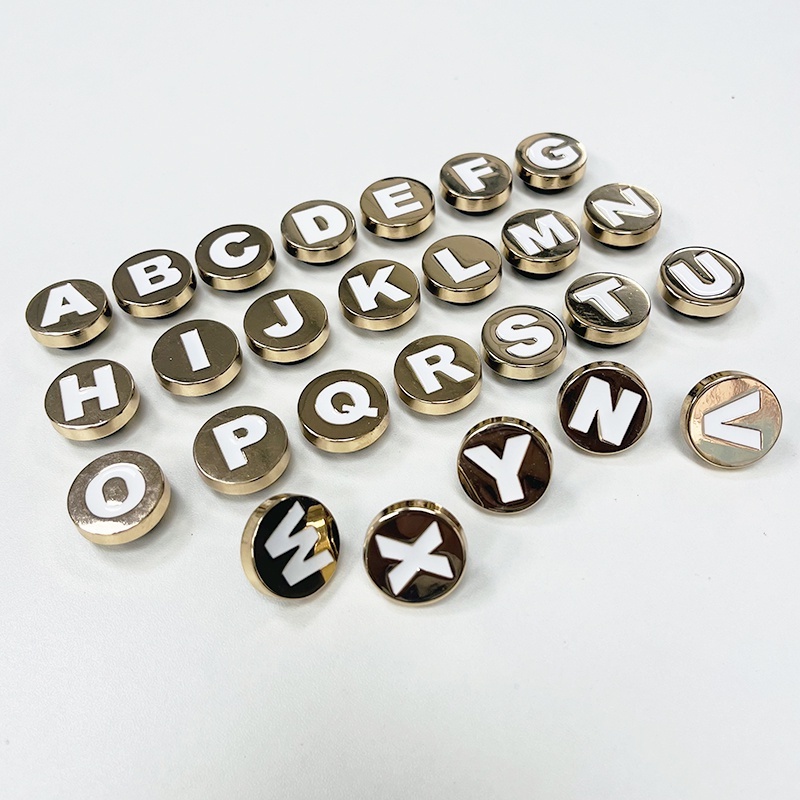 Golden Letters Jibbitz Crocs Accessories Jibbitz For Crocs Shoe Charms