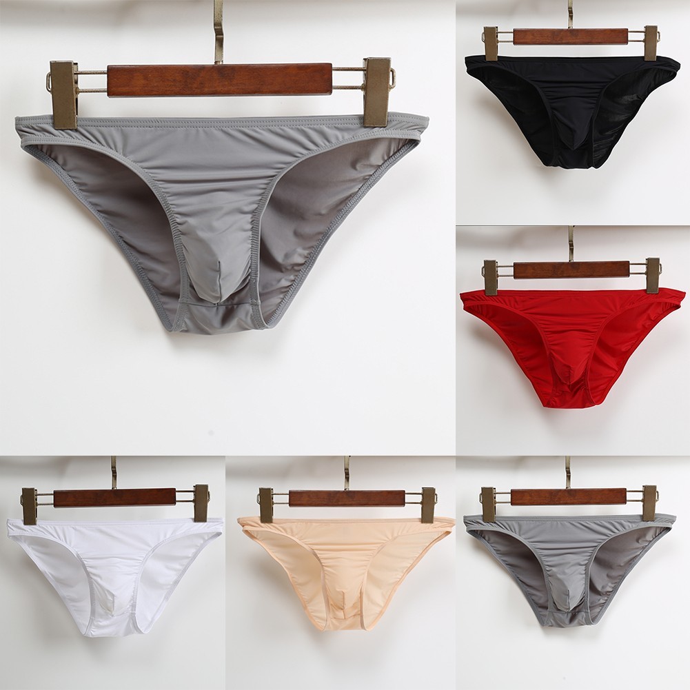 Sexy Men Bulge Pouch Thong G String Underpanties Bikini Solid Briefs