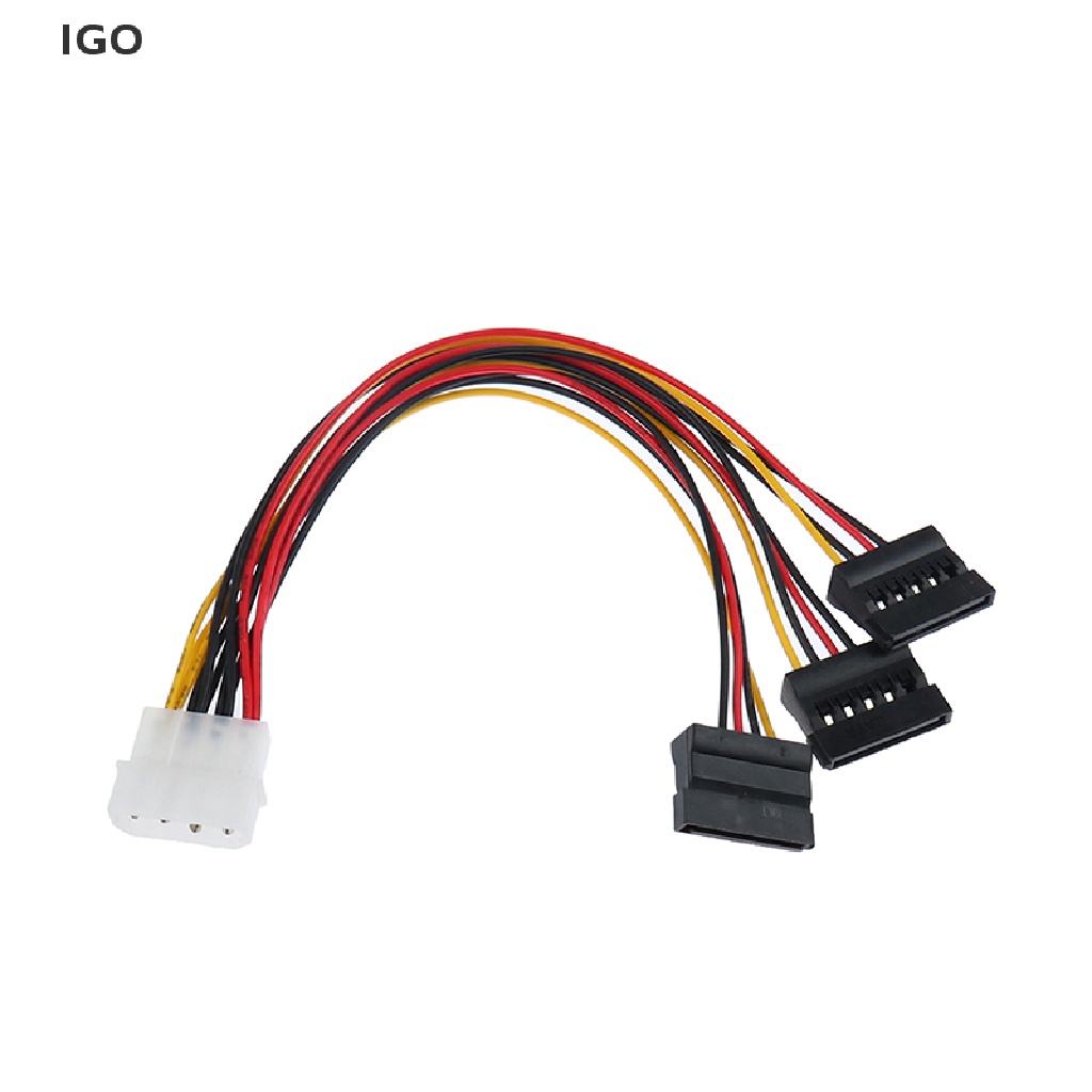 Igo Pin Ide Molex To Ata Sata Power Splitter Extension Cable