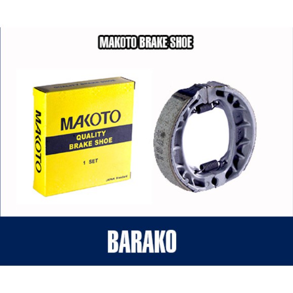 Brake Shoe Makoto Orig Kawasaki Barako B Hd Ybr Stx Vega