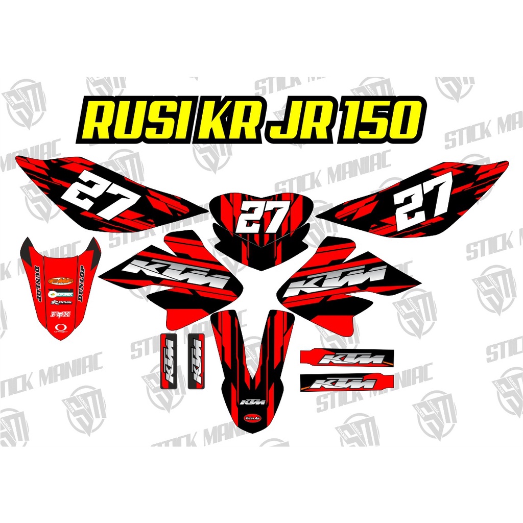 Rusi KR JR 150 Full Body Decals Shopee Philippines