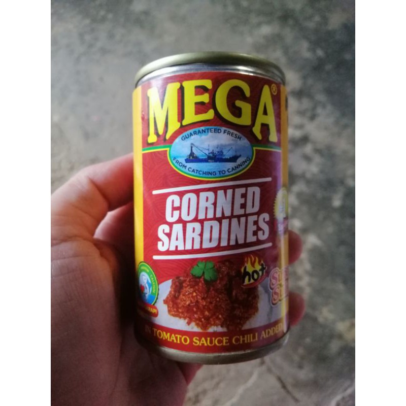 Mega Corned Sardines In Tomato Sauce G Shopee Philippines