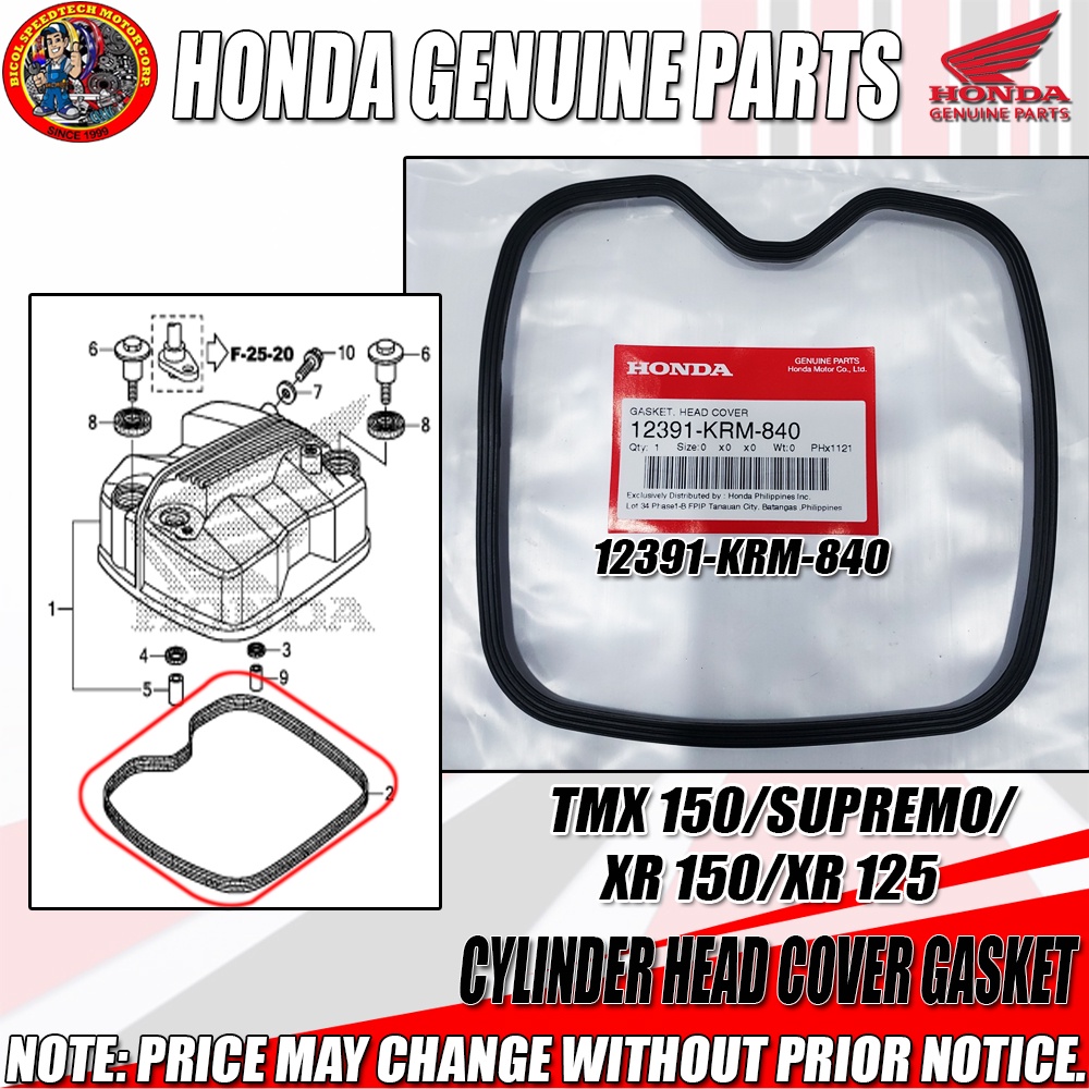 Tmx Supremo Xr Xr Cylinder Head Cover Gasket Hpi