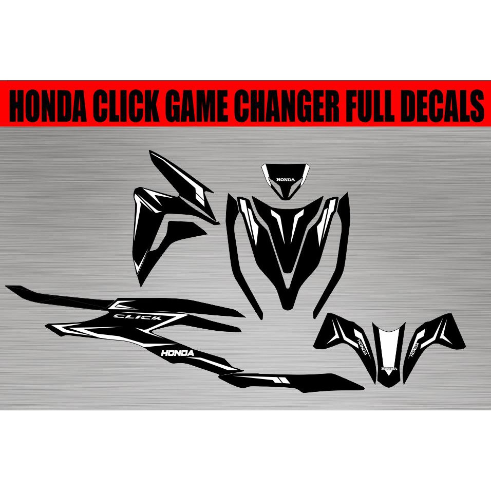 MINIMAL DESIGN HONDA CLICK GAME CHANGER FULL DECALS PRINTED LAMINATED