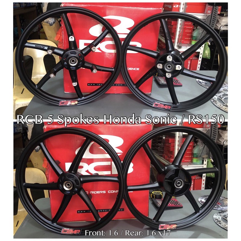 RCB 6 Spokes Mags Honda Sonic RS150 GTR150 Shopee Philippines