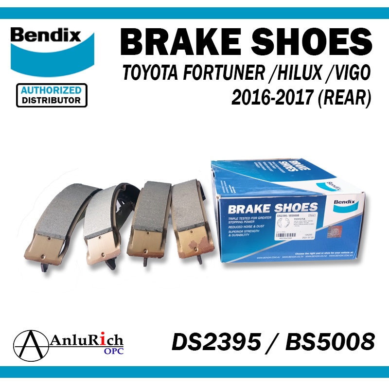 Rear Bendix Brake Shoe Set For Toyota Fortuner Hilux Vigo